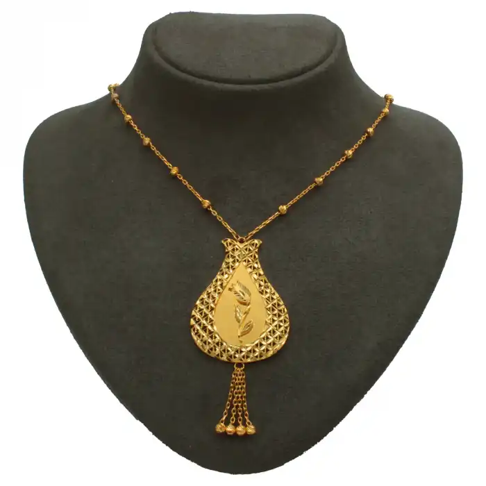 14 Ayar Gül Obje Kolye