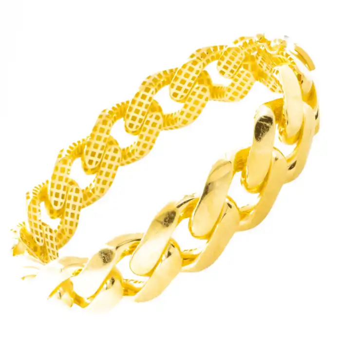 14 Ayar Gurmet Kelepçe Bilezik