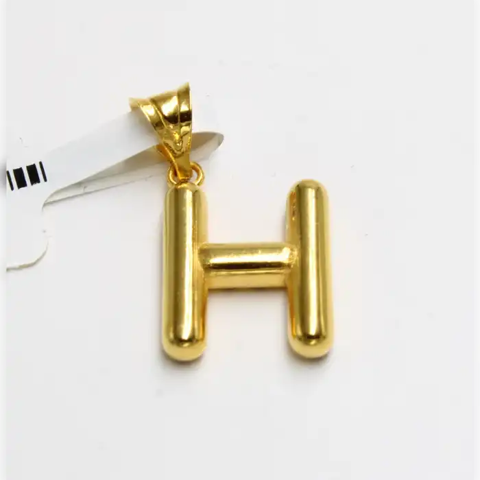 14 Ayar H Harf Kolye Ucu