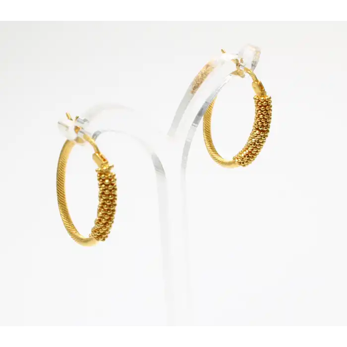 14 Ayar Halka Tasarım Küpe