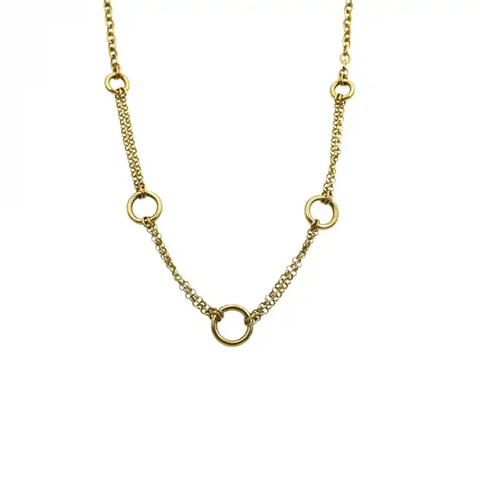 14 Ayar Halka Zincir Kolye
