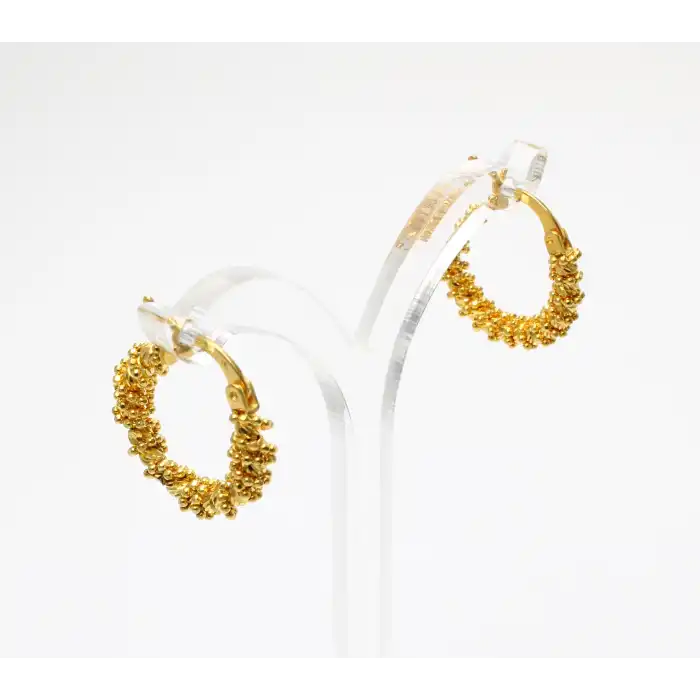 14 Ayar Halkalı Dorika Küpe