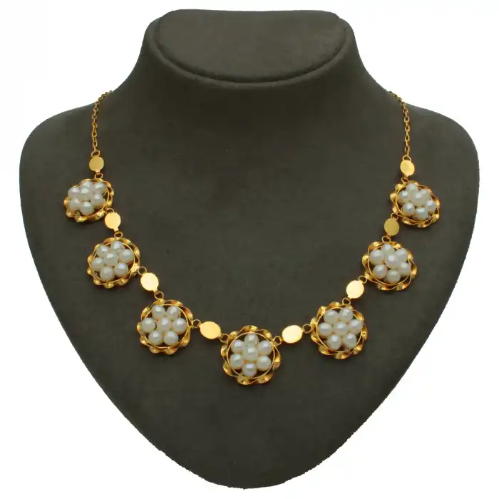 14 Ayar Incili Kolye