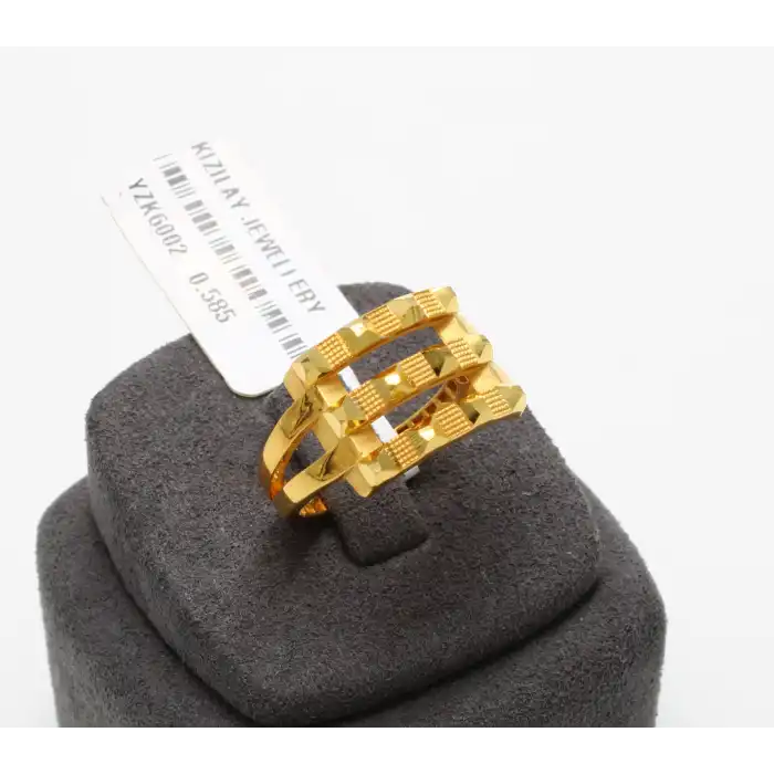 14 Ayar Kaburga Yüzük