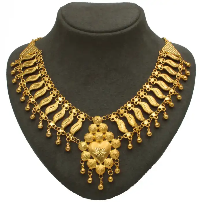 14 Ayar Kalpli Kişnişli Kolye