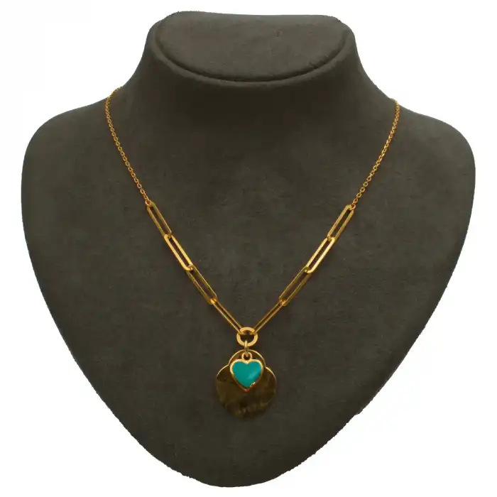 14 Ayar Kalpli Kolye