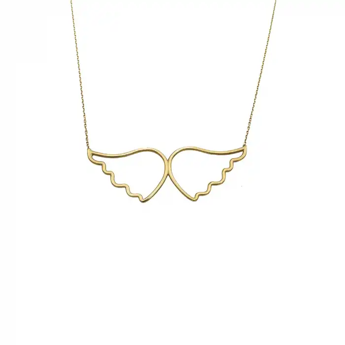 14 Ayar Kanat Minimal Kolye