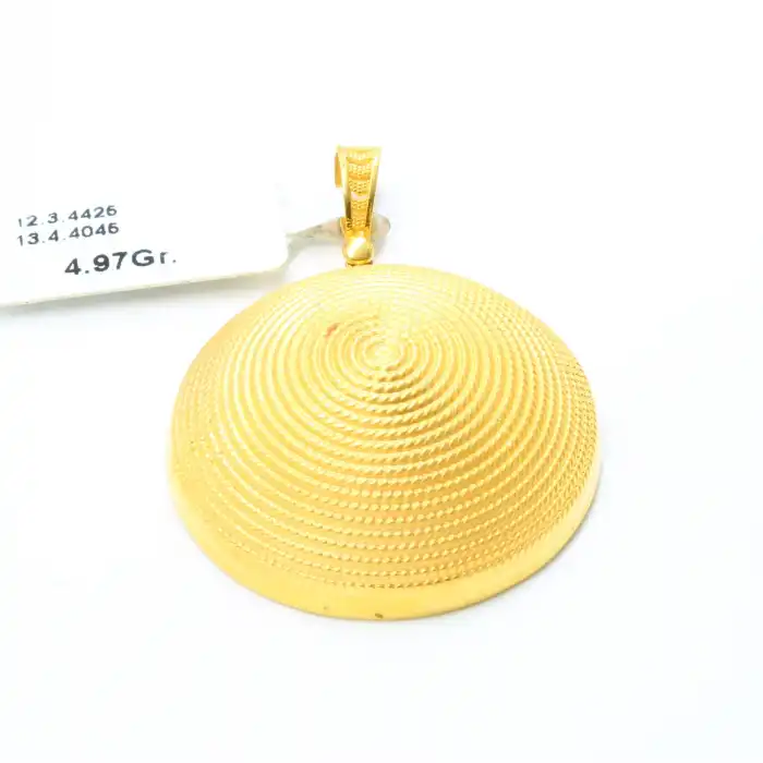 14 Ayar Kubbe Model Kolye Ucu