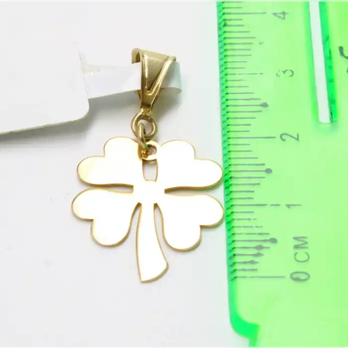 14 Ayar Küçük Boy Yonca Kolye Ucu