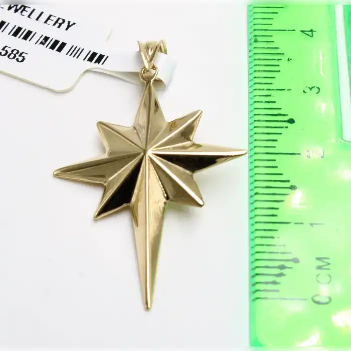 14 Ayar Kuzey Yıldızı Kolye Ucu