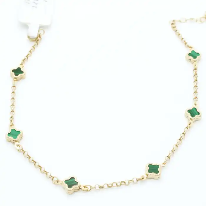 14 Ayar Minimal Yonca Bileklik