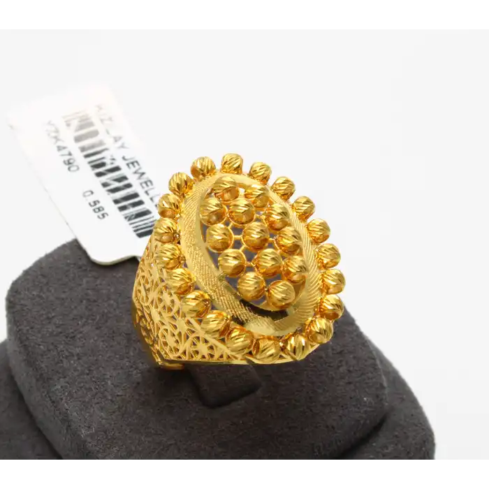 14 Ayar Oval Dorikalı Yüzük