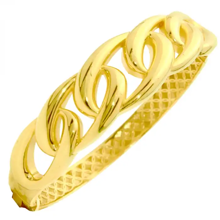 14 Ayar Oval Gurmet Kelepçe Bilezik