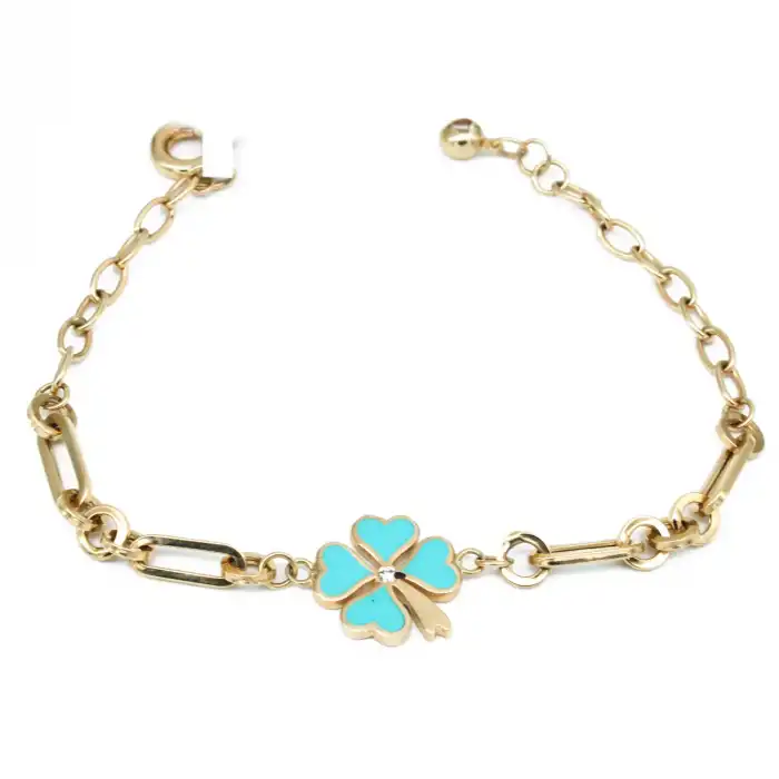 14 Ayar Papatya Obje Bileklik