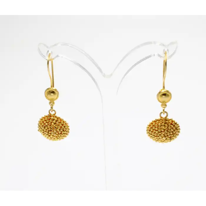 14 Ayar Parmak ızi Küpe