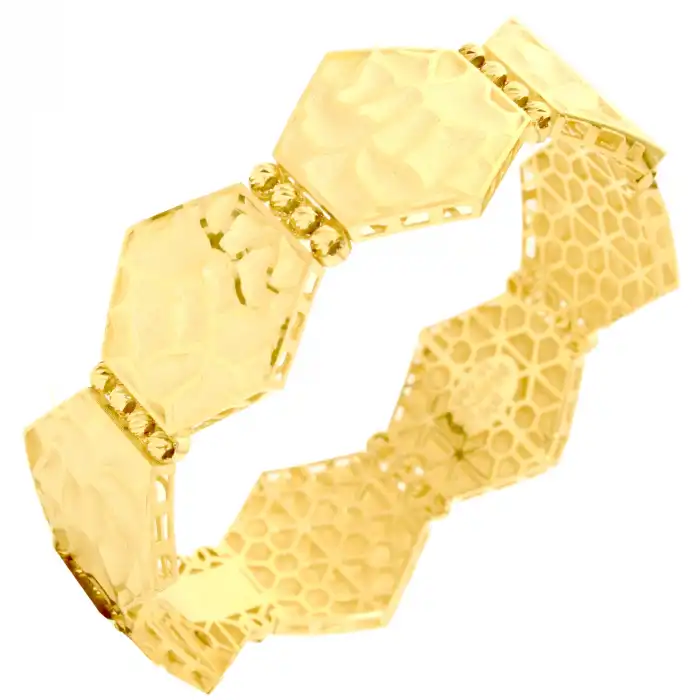 14 Ayar Petek Model Kelepçe Bilezik