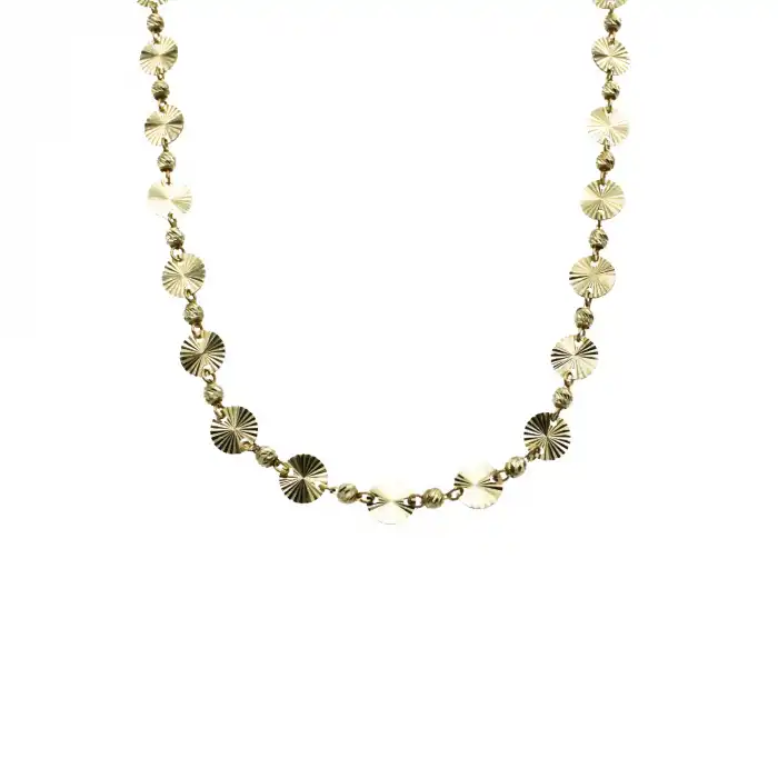 14 Ayar Pullu Minimal Kolye