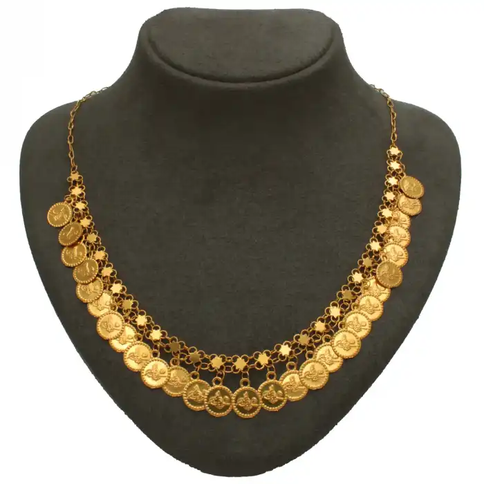 14 Ayar Pullu Tuğra Kolye