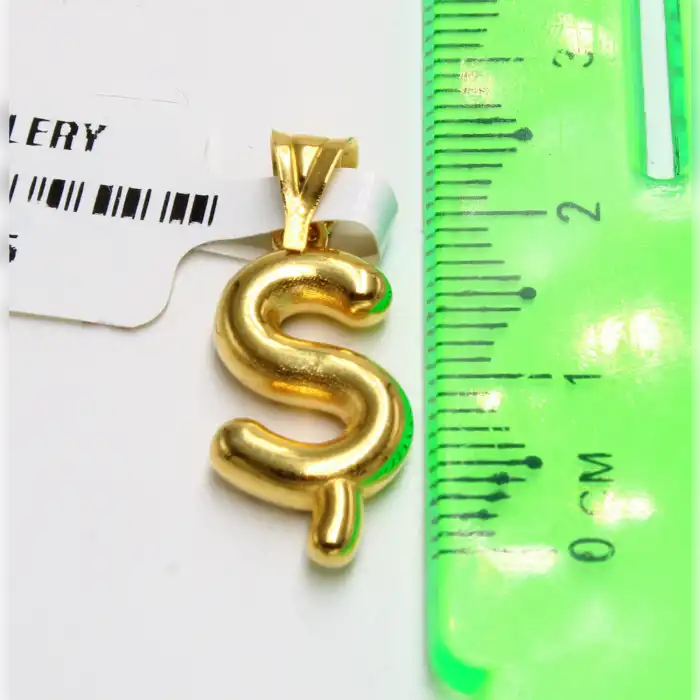 14 Ayar ş Harf Kolye Ucu