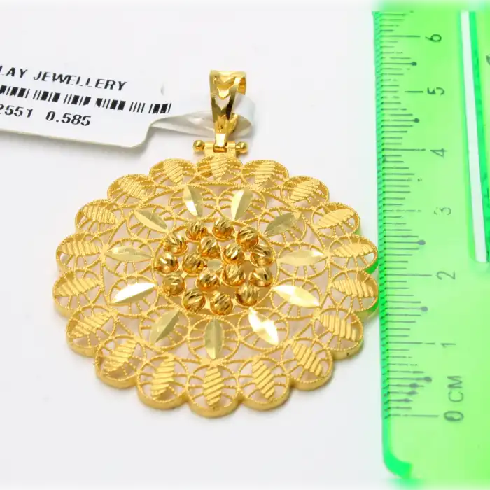 14 Ayar Saray Tasarım Dorikalı Kolye Ucu