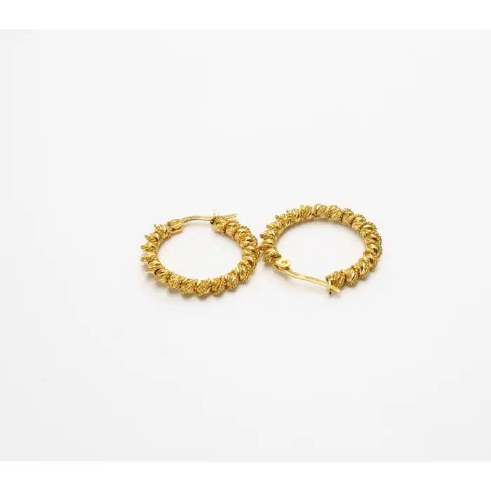 14 Ayar Sarmal Dorikalı Küpe