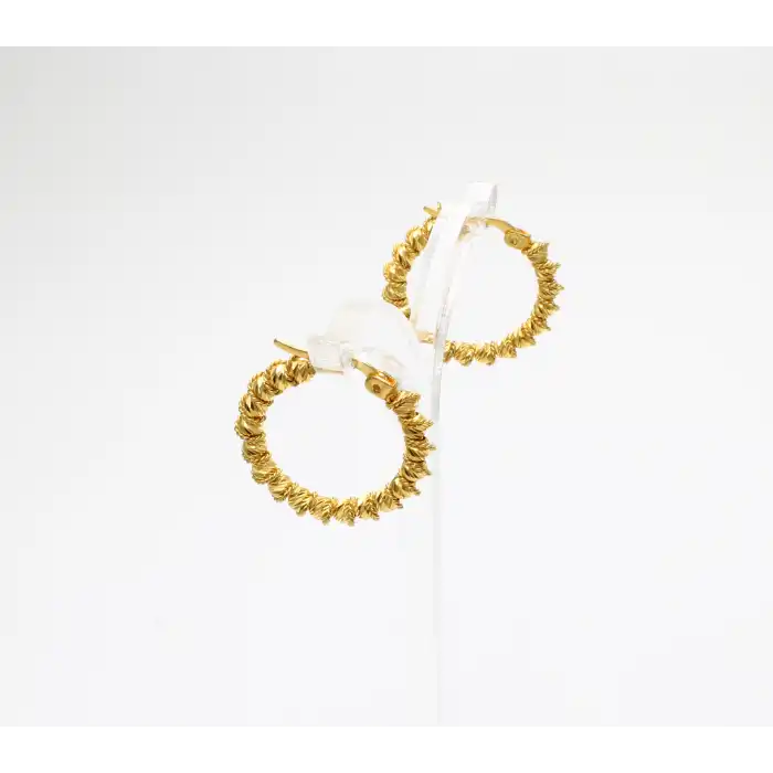 14 Ayar Sarmal Dorikalı Küpe