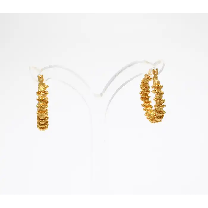 14 Ayar Sarmal Model Dorikalı Küpe