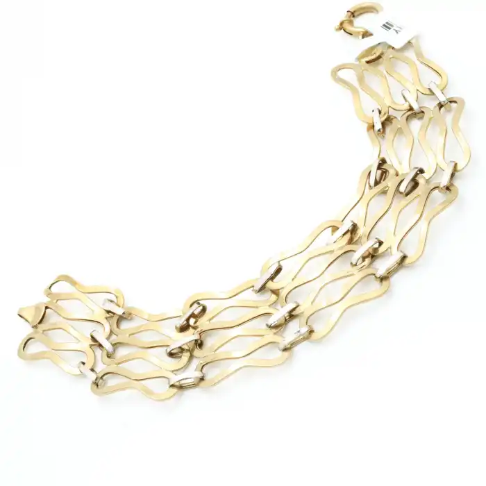 14 Ayar Sonsuzluk Geniş Bileklik