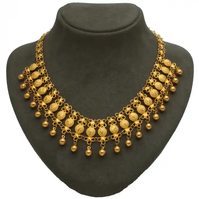 14 Ayar Tasarım Kişnişli Kolye