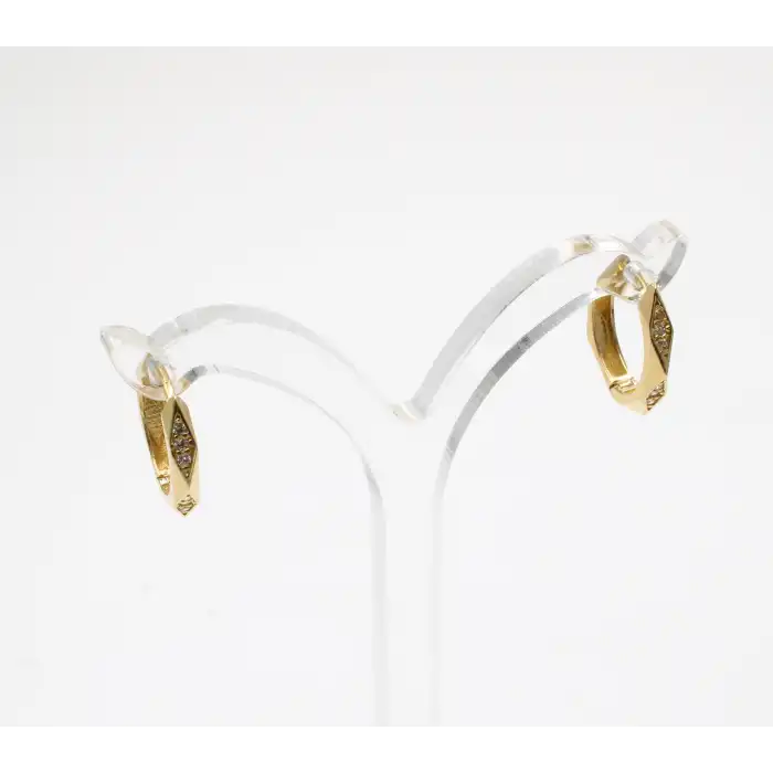 14 Ayar Tasarım Küpe