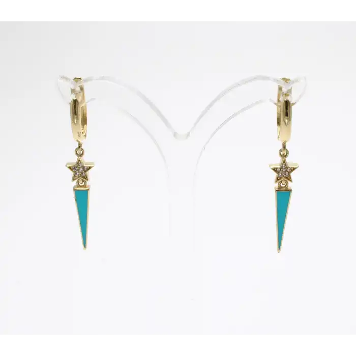 14 Ayar Tasarım Küpe