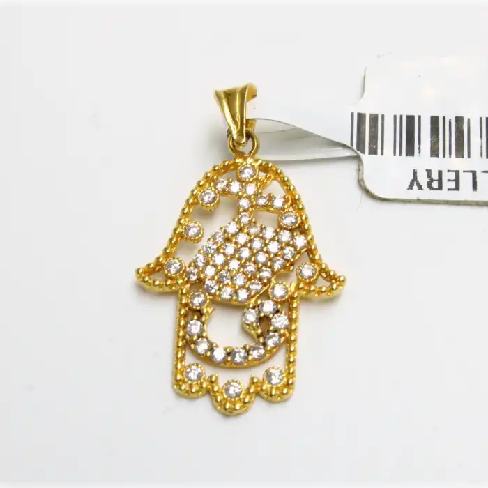 14 Ayar Tasarım Obje Kolye Ucu