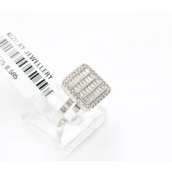 14 Ayar Taşlı Baget Yüzük