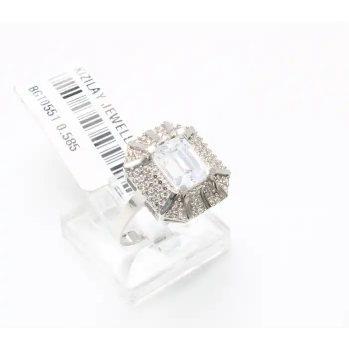 14 Ayar Taşlı Baget Yüzük