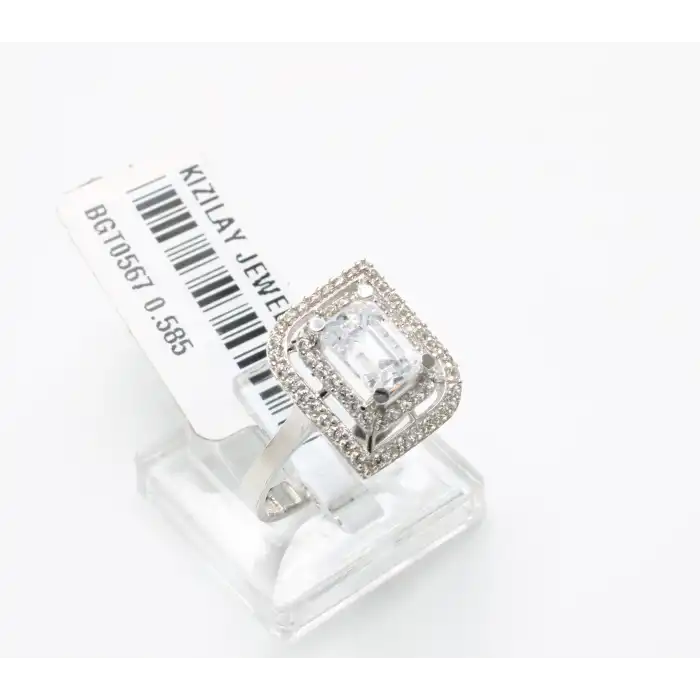 14 Ayar Taşlı Baget Yüzük