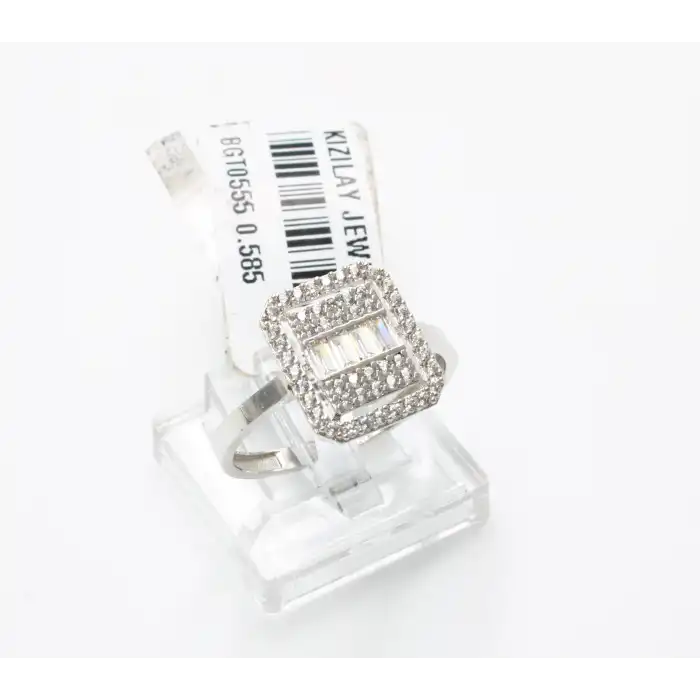 14 Ayar Taşlı Baget Yüzük