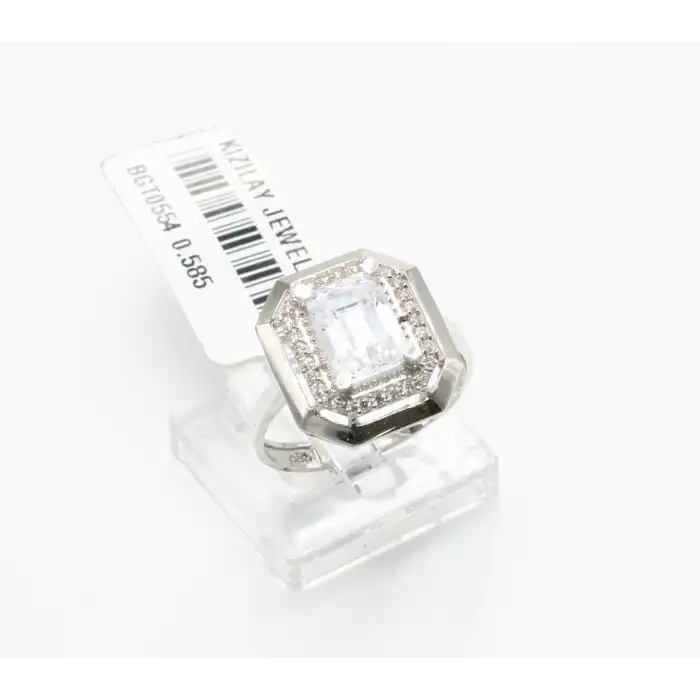 14 Ayar Taşlı Baget Yüzük