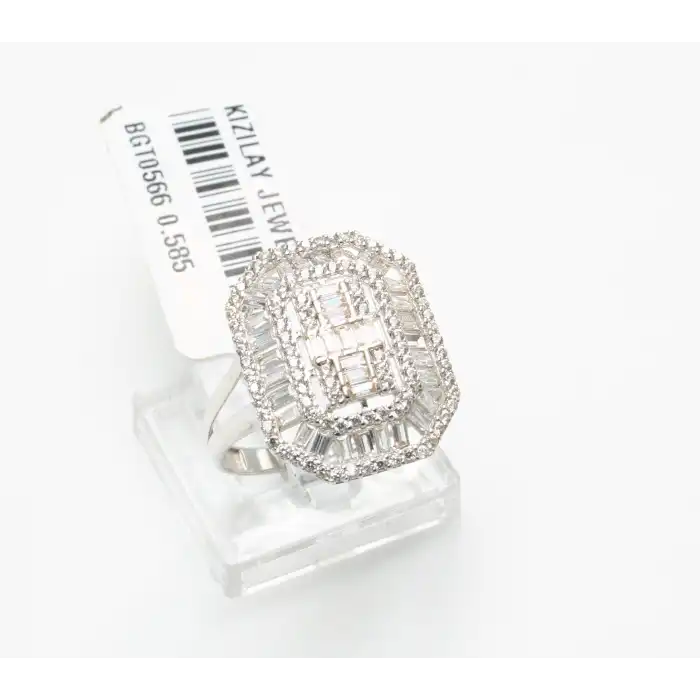 14 Ayar Taşlı Baget Yüzük