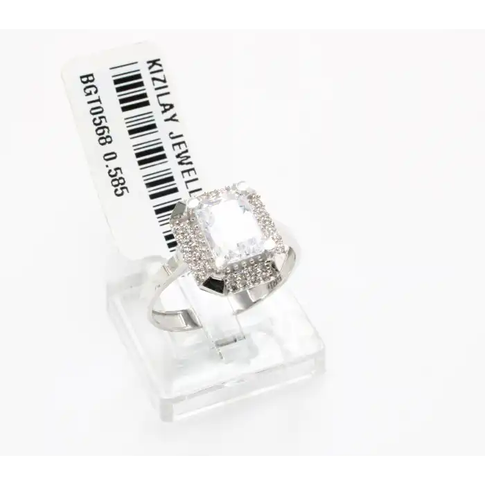 14 Ayar Taşlı Baget Yüzük