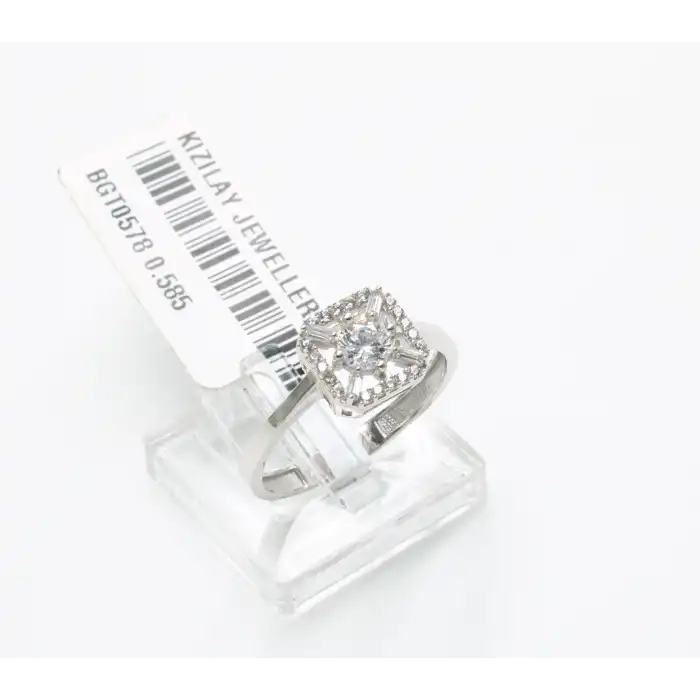 14 Ayar Taşlı Baget Yüzük