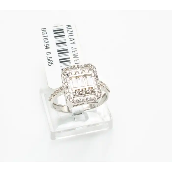 14 Ayar Taşlı Baget Yüzük