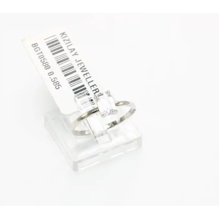 14 Ayar Taşlı Baget Yüzük