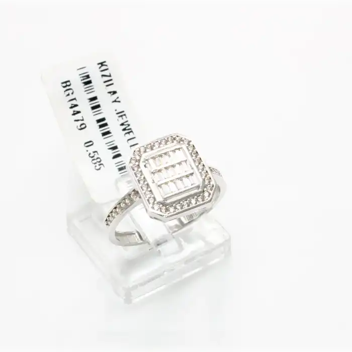 14 Ayar Taşlı Baget Yüzük