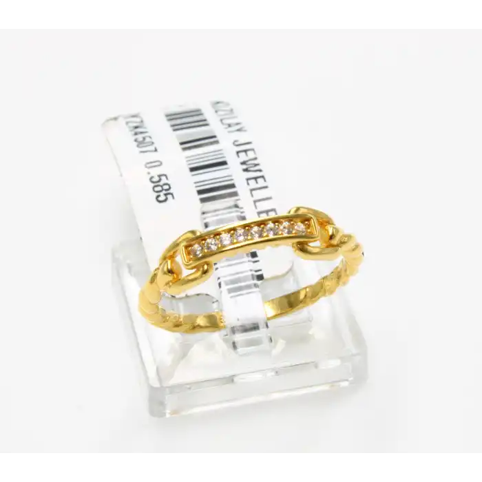 14 Ayar Taşlı Yüzük