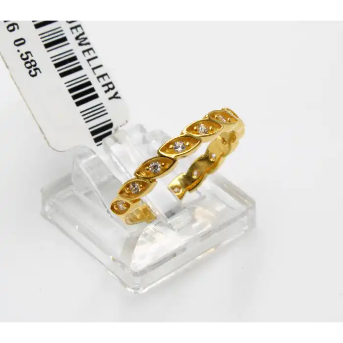 14 Ayar Taşlı Yüzük