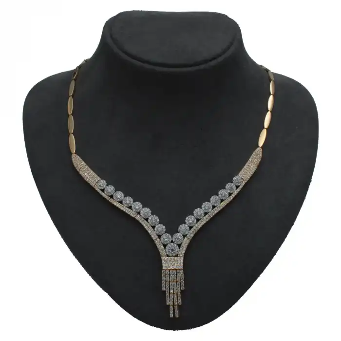 14 Ayar Taşlı Kolye