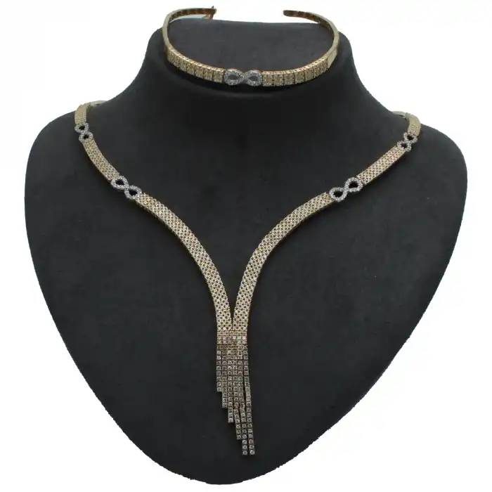 14 Ayar Taşlı Sonsuzluk Set