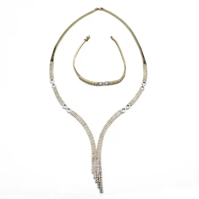 14 Ayar Taşlı Sonsuzluk Set