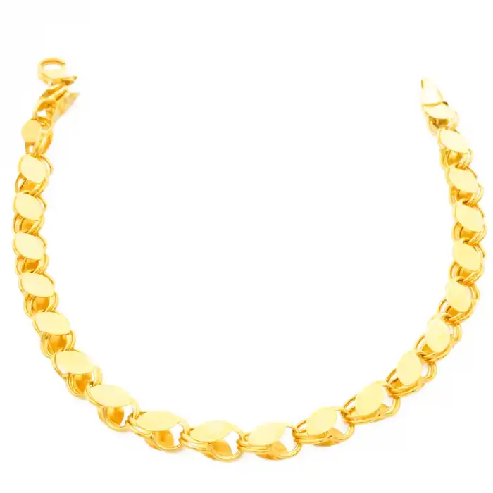 14 Ayar Tek Sıra Pullu Bileklik