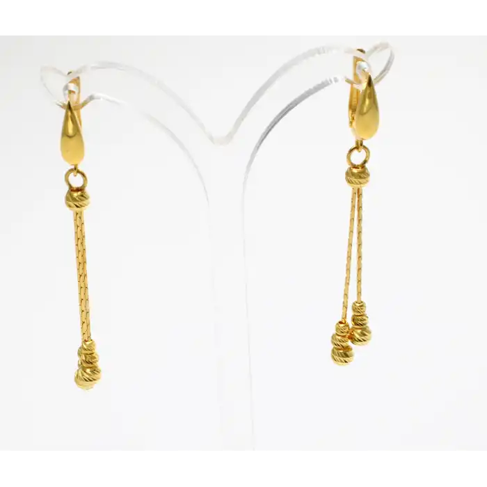 14 Ayar Uzun Dorikalı Küpe